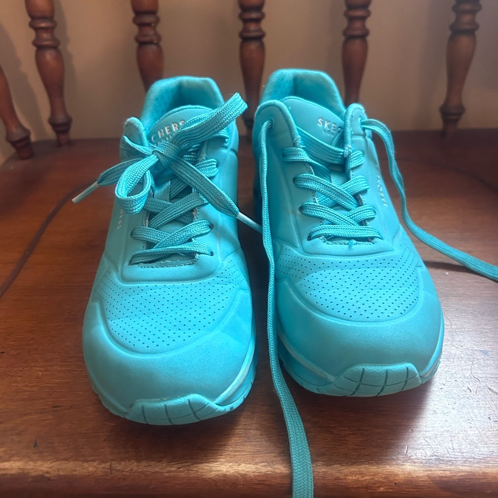 Sketchers Street Uno stand on air turquoise women’s 6.5